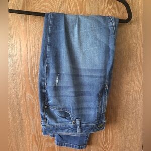 Jeans! Great darker color. Stretchy and super comfortable.